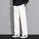 Fog Sky Casual Hosen für Männer in Frühlings- und Sommermodemarke Loose Spleißen gerade Hosen Khaki Drapery Vielseitige Sportarten American Hosen Männer CJ-6628 Khaki XL (Empfohlen 135-150jin [Jin gleich 0,5 kg]))