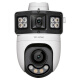 TP-Link Dual Camera Home Tplink Outdoor 4G Monitor 360 Grado Sin ángulo muerto con visión nocturna Panorámica Dual Dual Picture Película móvil Tarjeta de tráfico SIM Remoto sin WiFi [Versión WiFi] 8 millones de cámara dual IPC689XD-A4 64G Memoria Pistola de memoria