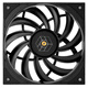 利民（Thermalright）TL-C12015B 1800转薄款黑色风扇 12cm机箱散热风扇 TL-H12015B 黑色单只装【15mm厚度】