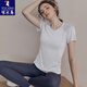 Woodpecker Yoga Wear Women's Summer Thin Short-Sleeved Sports T-Shirt Running Suit Quick-Drying Clothes Fitness Top Pilates Chunlan Pink S