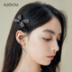 Ajidou bow hair clip offline same style exquisite rhinestone bangs clip side clip side clip hair accessories birthday gift AF21P0129Q0 1 piece set