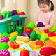 Juke Children's Choice LE LE ha visto a Jiajia Kitchen Toys Simuled Cut Fruits and Pizza Vegetables para niños y niñas. La educación temprana puede cortar frutas y verduras al azar + pizza