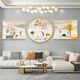 Wohnzimmer Dekoration Gemälde hängen Gemälde Sofa Hintergrund Wanddekoration Gemälde Triptychische Gemälde Moderne einfache Atmosphäre Kombination Hängende Gemälde Jd15833 Segen und Wohlstand 90*70/90*90/90*70