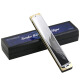 Tongbao Japon Tongbao 6624s Adult Harmonica Performance professionnelle Étudiants Advanced 24 trous Polonicon Harmonica 12-Tuning Set 12-Tuning Set + Bag de piano d'origine