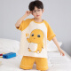 Langsha Pajamas Pajamas Summer Summer de algodón delgado de algodón delgada para algodón de algodón Niños de mediana edad y niños grandes Summer Student Suit LT695 140 Recomendado 130-140 cm/65jin [Jin es igual a 0,5 kg]