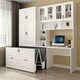 Yu Meng Xindi Invisible Bett Bücherregal Schreibtisch Integrierte Teleskop -Ziehbett -Lernzimmer Klappbettblatt für Mittagessen Pause Home kleine Wohnung CH5 Style 12200*400*2100