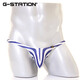 G-Station Nissan-Serie Herren-Tanga YKS Digitale Druck Hochelastizität bequem sexy enge ultra-tolle Taille-Tanga-Unterwäsche Streifen 1 Streifen XL (japanische Größe ist klein)