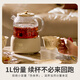 World KitchenCorning health pot, all-glass constant temperature kettle, tea kettle, tea kettle 1L, office thermos kettle, home flower tea kettle, kettle, electric kettle, kettle, gift, personal use, tea leakage + full glass lid 1L