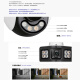 TP-Link Dual Camera Home Tplink Outdoor 4G Monitor 360 Grado Sin ángulo muerto con visión nocturna Panorámica Dual Dual Picture Película móvil Tarjeta de tráfico SIM Remoto sin WiFi [Versión WiFi] 8 millones de cámara dual IPC689XD-A4 64G Memoria Pistola de memoria