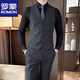 ROMON Striped Suit Men's 2025 Three-piece Slim Groom Wedding Dress Professional Formal Small Suit Jacket Men 1920 Black Suit Jacket M 170 Recommendation 105-120 Jin Jin equals 0.5 kg