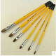 2024 MATÉRIAU DE PAIEMENT DE MANET DE CHOLES Van Gogh 826 Wolf Hair Gou Gouache Huile Brush Van Gouache Brush acrylique Brosse aquarelle 6 Jaune suspendu Black Tail