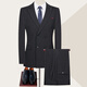 Angel Bird Business Suit Men's Four Seasons Middle-aged Men's Wedding Dress Wool Suit Men's Jacket 996 Gray XXS 165/84