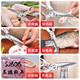 SJBOB Ciseaux de cuisine en acier inoxydable importés du Japon, ciseaux à os de poulet multifonctionnels et puissants, ciseaux à os spéciaux pour poulet de chair, canard, oie et poisson, argent, ciseaux de cuisine multifonctionnels améliorés