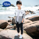 Disney Children's Sun Protection Clothing 2025 Summer New Boys Breathable Lightweight Jacket Western Style Medium and Old Boys Sun Protection Clothing Trendy Gray 140