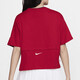耐克（NIKE）T恤女装 2025夏季新款时尚运动服休闲舒适健身透气宽松圆领短袖 HF6291-687红色 M