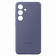 Samsung Galaxy S24 + Case de téléphone mobile Original Original Même couverture de cas de protection en silicone avec un cas de protection de la couverture arrière ultra-mince et simple Galaxy S24 + Purple