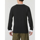 Adidas (adidas) Clover Männer Top 2025 Sommer Neue Mode dreistreifen schwarz-weiß runde Nacken lässig Langarm T-Shirt Ia4877 Black S