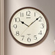 Seiko's new product Japan Seiko 11-inch sweeping second simple wall clock home punch-free bedroom silent clock diameter 28cm