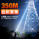 Los faros con luz fuerte y la duración de la batería larga 2024 Nuevo toro Super Bright Charging Outdoor Zoom Noche de larga velocidad sin detección de 9900W Batería de espera en 100 horas en 100 horas