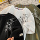 Honglianya T-shirt à manches courtes en lin à manches courtes de style chinois pour les hommes en été 2025 Nouvelle marque à tendance T-shirt en lin en vrac H-T3524 Green M suggère 95-115jin [Jin est égal à 0,5 kg]