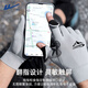 Pull-back sunscreen gloves for men in summer, ice silk, thin, non-slip, anti-UV, breathable, quick-drying, outdoor cycling and fishing, fingerless gray