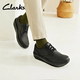 Clarks Qile air cushion king series men's shoes new soft and breathable business casual commuter lovable leather shoes daddy shoes black 261798387 42