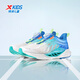 XTEP (XTEP) [Wasserstoffwind 8,0 Fußschutz Laufschuhe] Kinderschuhe atmungsaktive Rotationsschnalle Laufschuhe Segel weiß/preußisch Blau 36