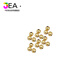 Jea.Pie boutique 18k gold loose beads color-preserving 14K gold-filled spacer beads 18K round gold beads diy bracelet necklace beaded silver Z175 14K gold 3mm round beads 100 pieces