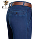 
Old man's head jeans men's summer thin loose straight wash high waist business casual young and middle-aged long pants men's trend IG3892 Zhonglan 40