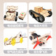 小河狸创客diy遥控车模型科技制作发明材料小学生手工玩具儿童科学实验套装 遥控赛车+大坦克+空气赛车+双引