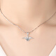 JOLINSYPT950 Platinum Necklace Angel Wings Pendant Set Chain Women's Platinum Clavicle Chain Jewelry Valentine's Day Birthday Gift Diamond 30 Points Platinum Necklace
