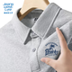 JEANSWEST LIFE Jeans West polo shirt men's short-sleeved knitted half-sleeved lapel T-shirt 2025 Father's Day gift summer casual top