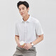 Siete Wolf [AI Bingfeng] Camisa de manga corta para hombres en verano Feel Feeling, antibacteriano, sin escaladera, anti-madrugadores y fácil de cuidar la camisa de negocios para hombres