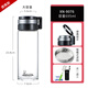 HEENOOR Einschichtglas Tasse Neujahr Outdoor Sports School zum Einweichen neuer grüner Tee Tasse Ring Ring großer Kapazität Wasserbecher Glasmodell: 9076-695 ml Lift Ring Cup Deckel