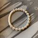 Senyong 2025 new niche unique simple pearl bamboo bracelet for women light luxury exquisite high-end bracelet bracelet bracelet bracelet + necklace set
