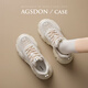 Agsdon dad shoes women's summer ins trendy wheat ears versatile shoes for women thick sole heightened sneakers 231151 fragrant style 37