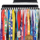Zuozhixun marathon medal rack display rack medal honor hanging rack wall-mounted punch-free metal medal tie hook rack marathon medal hook/20 hooks