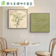 Shantoulin Village Cream Style Restaurant Decorative Painting Combination Nordic Style Living Room Dining Table Wall Hanging Painting Log Style Bedside Bedside Mural JD12376 50*50cm Oil Canvas P Gold Frame