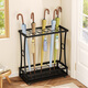 Solno Umbrella Rack Storage Shelf Home Hotel Lobby Commercial Umbrella Hanging Umbrella Storage Shelf Umbrella Bucket Door Hanging Umbrella Rack Black Garnish 9201-18 Holes 10 Hooks