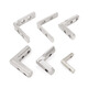 Jinchao built-in angle slot connector 2020/3030/4040/4545 aluminum profile accessories L-shaped right angle fixed European and national standard European standard 2020 (2 holes)-M5 5 sets