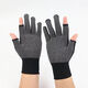 Exposed finger half finger glue gloves anti-slip fishing courier riding nylon touch screen point plastic labor protection glove wholesale ST01 Exposed 2-finger anti-slip gloves [Random color] 2 pairs