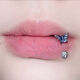 
Meipai Butterfly Dance, full diamond sweet butterfly lip ring external thread lip nail titanium steel replacement jewelry nail SN6626 White diamond butterfly lip ring, rod thickness 1.2mm inner diameter 8mm