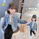 Snoopy [1283 rachat] Girls Denim 2025 Vêtements de printemps Nouveaux chemises pour enfants décontractés et à la mode