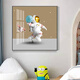 Escuela de ballena Rala de niños Decoración de la sala de astronauta Espacio de dibujos animados de la habitación del niño Dibujo del dormitorio de astronaut