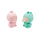 Desktop mignons petits ornements créatifs chambre fille coeur midi dessin animé cadeau car portier décoration mignon dragon de bulle verte mignonne [un paquet]