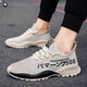 
ZUYLFYP summer men's casual net shoes versatile fashion casual shoes sports comfortable men's shoes soft sole non-slip breathable shoes 9901 white 41