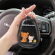 DULAIKE Cartoon Bear Key Bag Cute Ladies Universal Personality Compact Cartoon Storage Key Bag Home Customization Lay Biscuit Bear