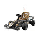 Yuenni children's electric kart four-wheel drift car for boys and girls baby rechargeable children's car with remote control electric car drift car black 6V7 dual-wheel drive remote control