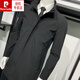 Pier Cardin 2025 Primavera y otoño Nuevo gabardina de gabardina media de longitud media