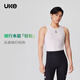 UKE men's new spring and summer outdoor cycling breathable road bike base shirt sleeveless vest Yunqing fog gray L